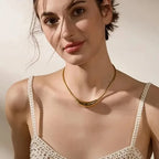 Polished Collar Necklace-Necklaces-Yiyae-Yiyae
