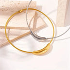 Polished Collar Necklace-Necklaces-Yiyae-Yiyae