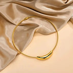 Polished Collar Necklace-Necklaces-Yiyae-Yiyae