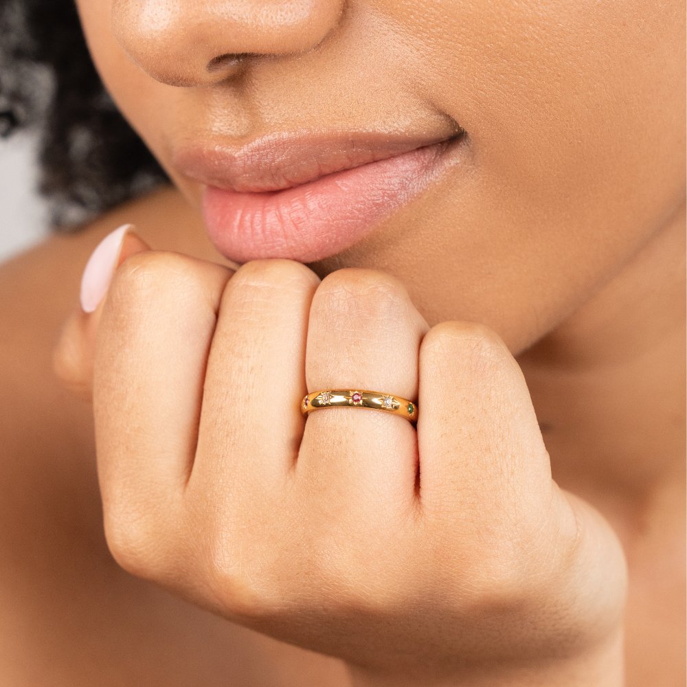 Rainbow Crystal Band-Rings-Yiyae-Yiyae