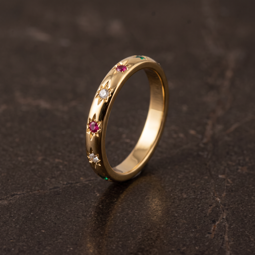 Rainbow Crystal Band-Rings-Yiyae-Yiyae