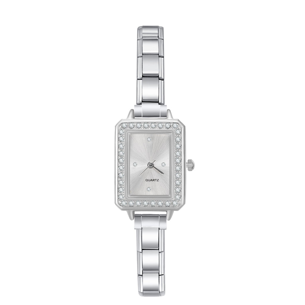 Rectangle Italian Charm Watch-Watches-Yiyae-Yiyae