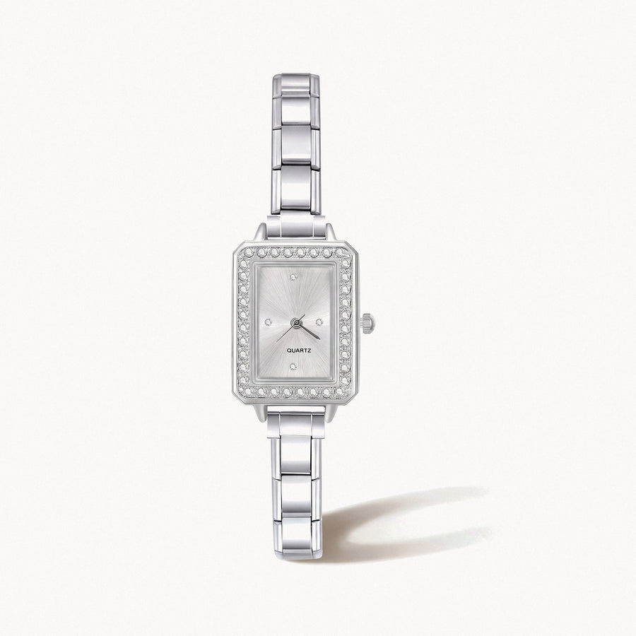 Rectangle Italian Charm Watch