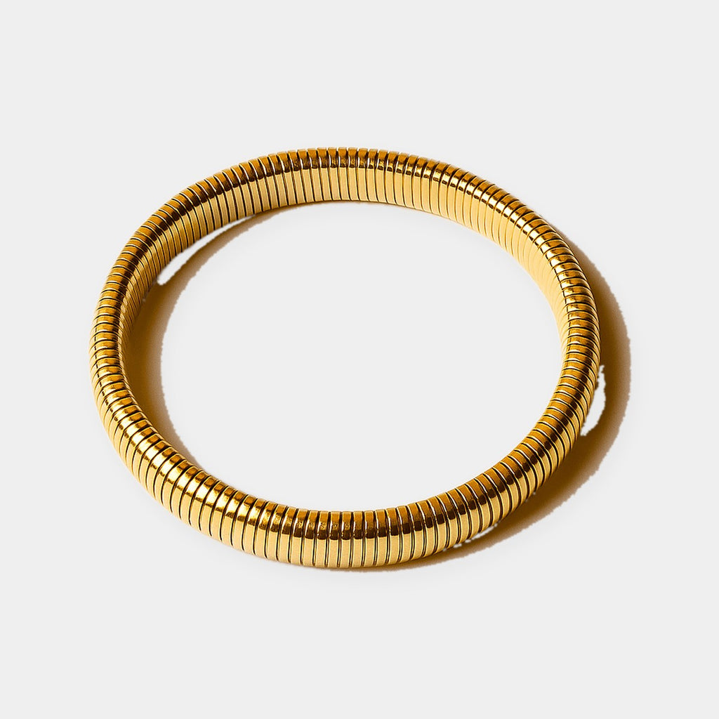 Ribbed Bangle - Bracelets - Yiyae - foto 2