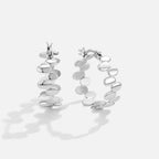 Ripple Hoop Earrings-Earrings-Yiyae-Yiyae