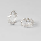 Ripple Hoop Earrings-Earrings-Yiyae-Yiyae