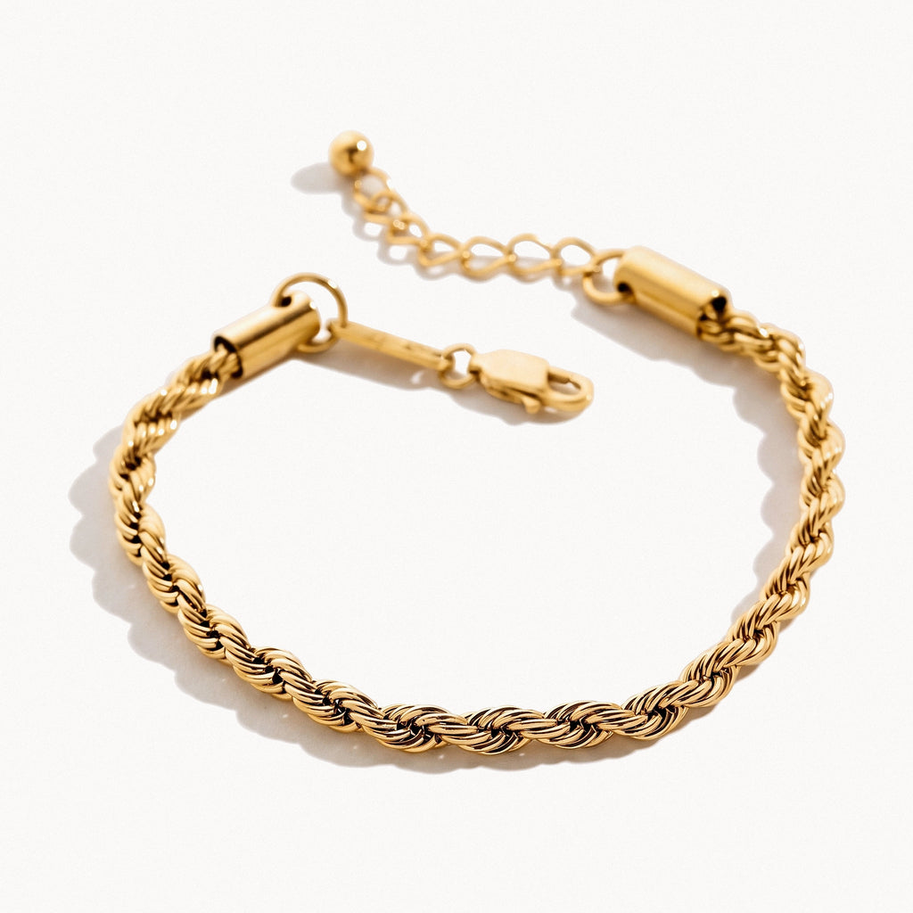 Rope Chain Bracelet - Gold - Bracelets - Yiyae