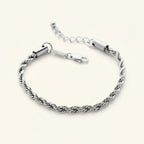 Rope Chain Bracelet - Silver - Bracelets - Yiyae - foto 4