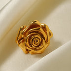 Rose Signet Ring-Rings-Yiyae-Yiyae