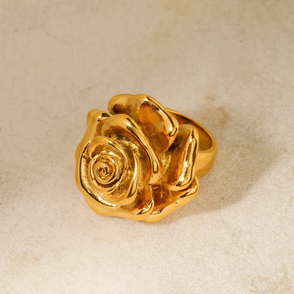 Rose Signet Ring-Rings-Yiyae-Yiyae