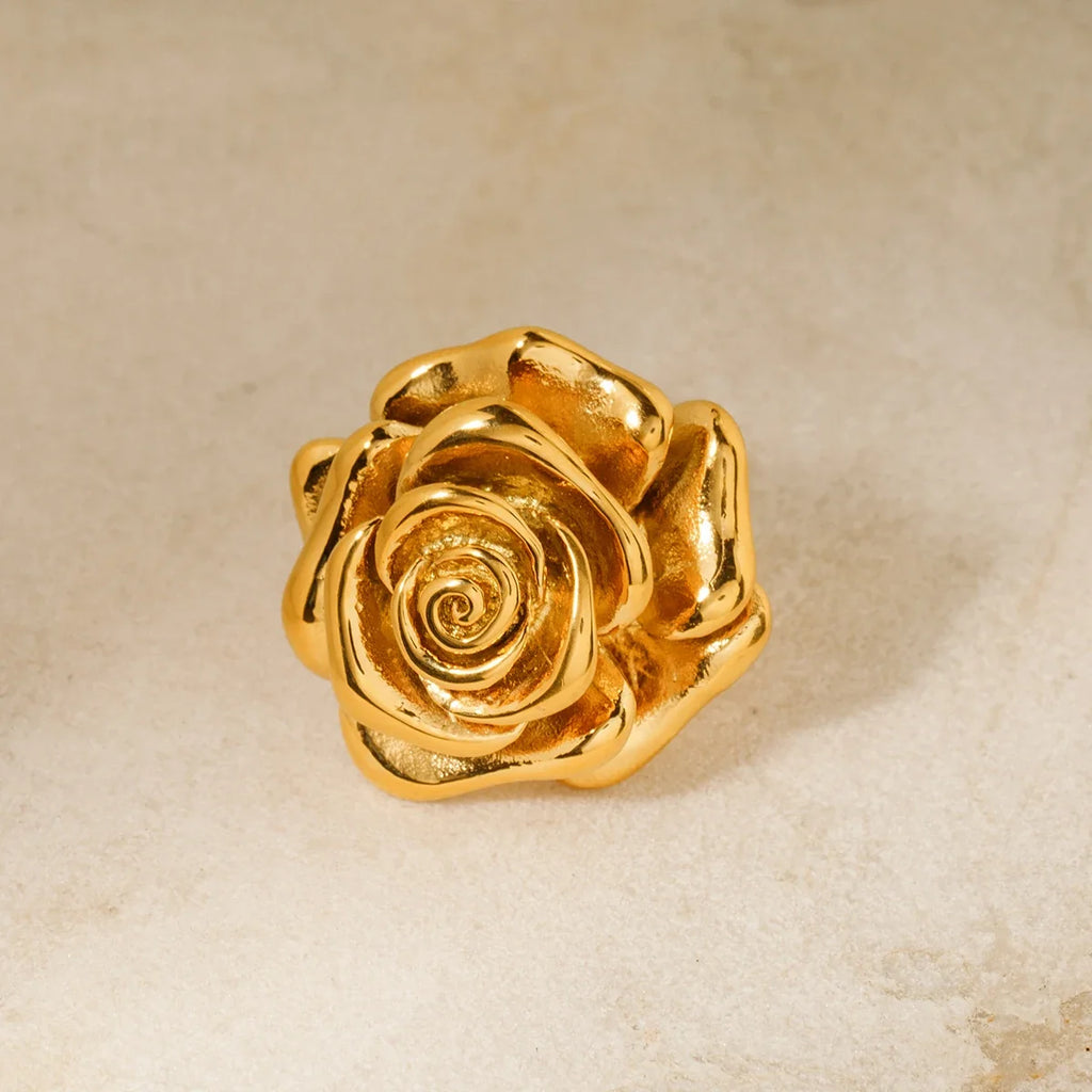 Rose Signet Ring-Rings-Yiyae-Yiyae