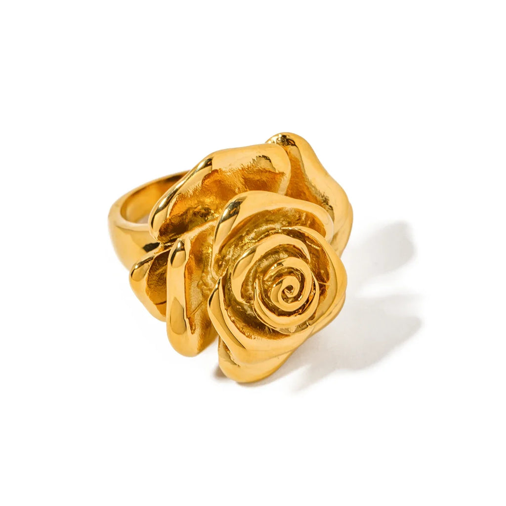Rose Signet Ring-Rings-Yiyae-Yiyae