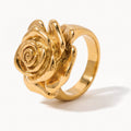 Rose Signet Ring-Rings-Yiyae-Gold-Yiyae