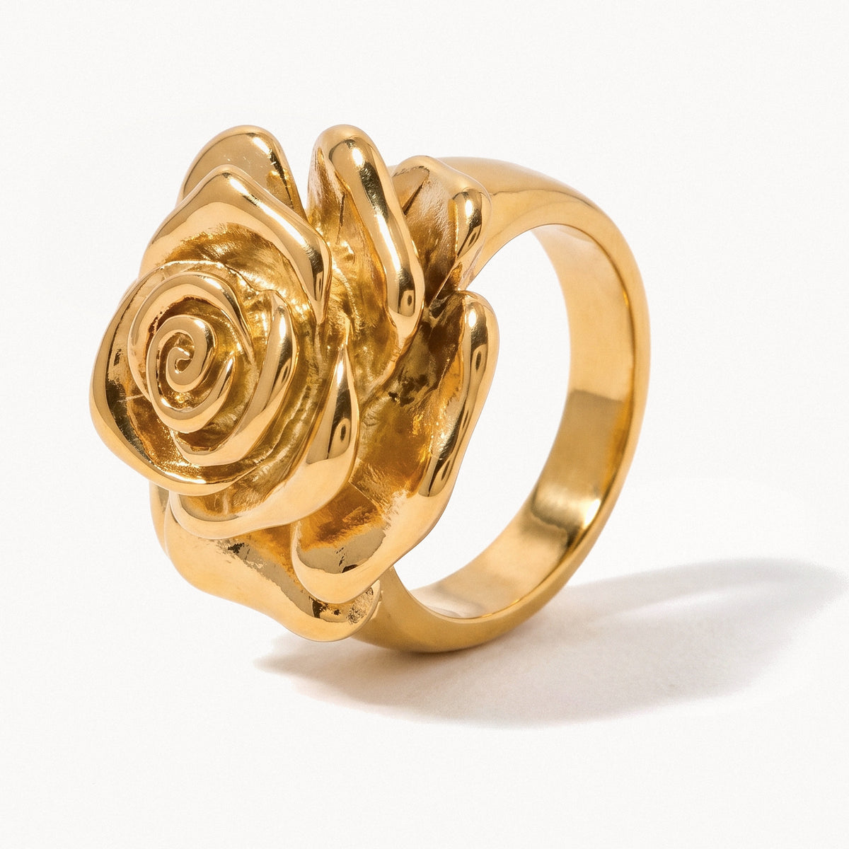 Rose Signet Ring-Rings-Yiyae-Gold-Yiyae