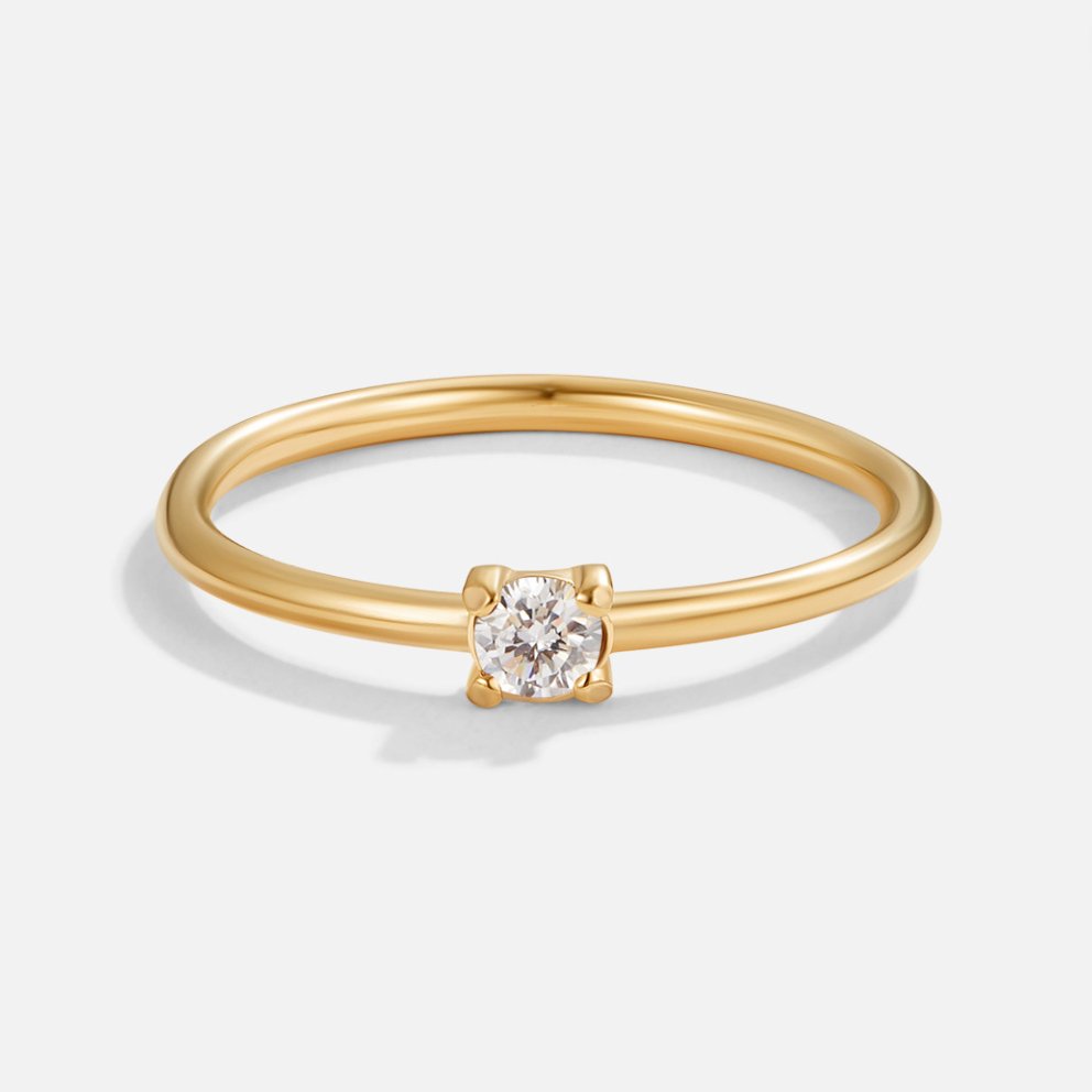 Round Birthstone Ring-Rings-Yiyae-Yiyae