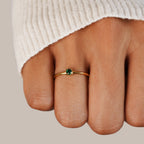 Round Birthstone Ring-Rings-Yiyae-Yiyae