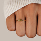 Round Birthstone Ring-Rings-Yiyae-Yiyae