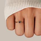 Round Birthstone Ring-Rings-Yiyae-Yiyae