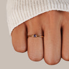 Round Birthstone Ring-Rings-Yiyae-Yiyae