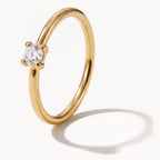 Round Birthstone Ring-Rings-Yiyae-US 6-April - Diamond-Yiyae