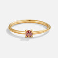Round Birthstone Ring-Rings-Yiyae-US 6-January - Red Garnet-Yiyae