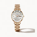 Round Dial Bracelet Watch-Watches-Yiyae-Rose White-Yiyae