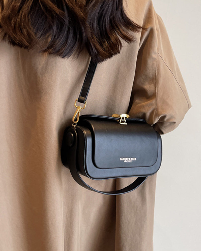 Rounded Box Shoulder Bag-Bags-Yiyae-Yiyae