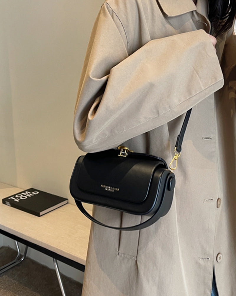Rounded Box Shoulder Bag-Bags-Yiyae-Yiyae
