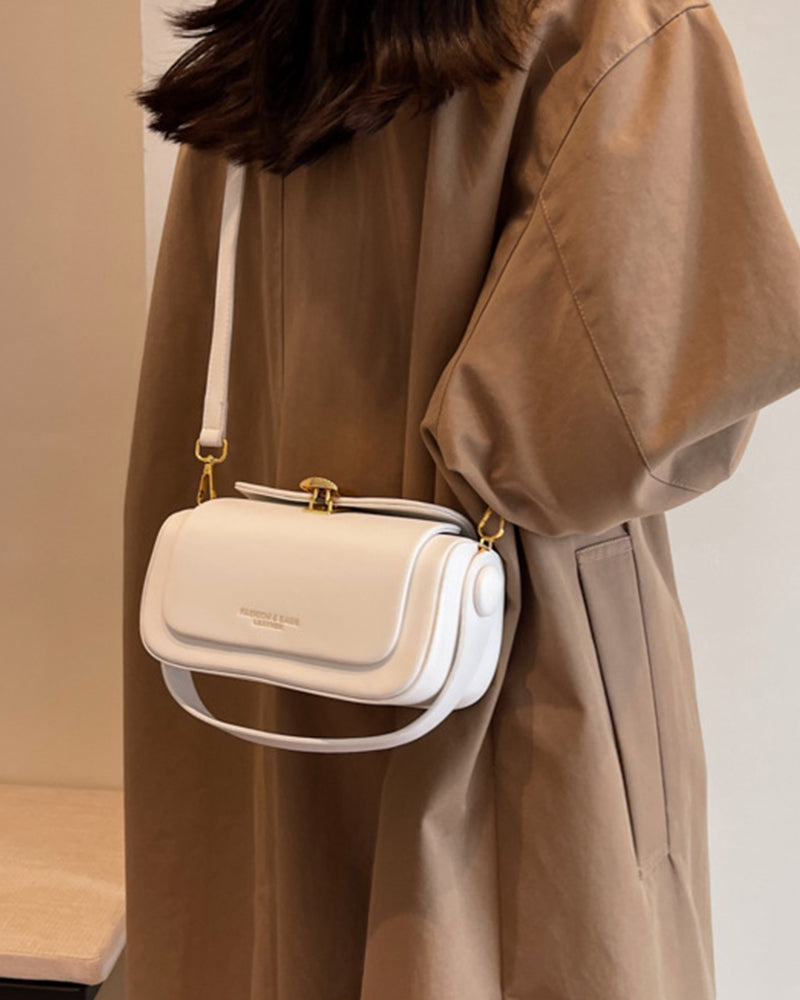 Rounded Box Shoulder Bag-Bags-Yiyae-Yiyae