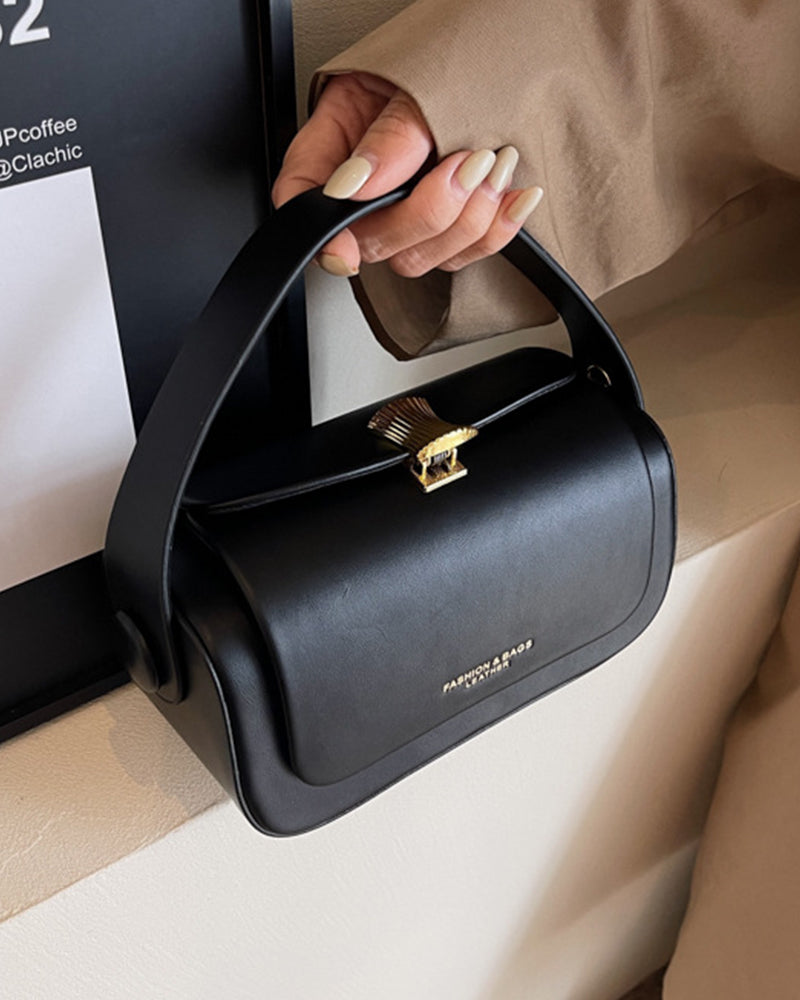 Rounded Box Shoulder Bag-Bags-Yiyae-Yiyae