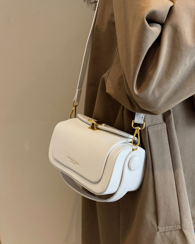 Rounded Box Shoulder Bag-Bags-Yiyae-Yiyae