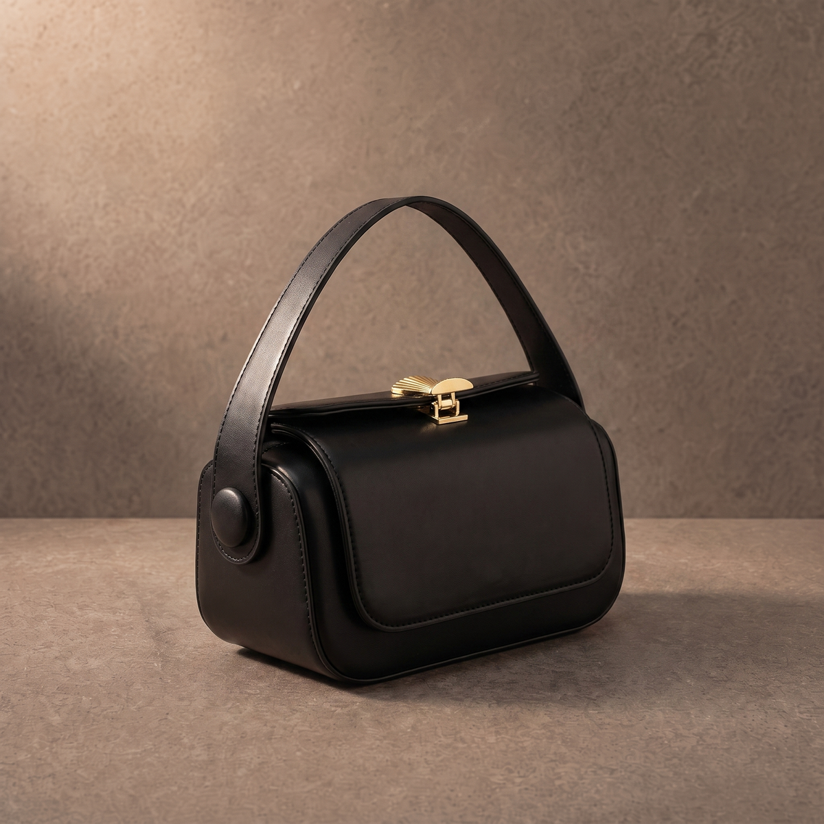 Rounded Box Shoulder Bag-Bags-Yiyae-Yiyae