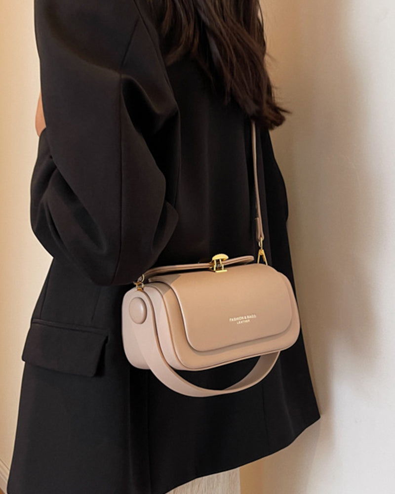 Rounded Box Shoulder Bag-Bags-Yiyae-Yiyae