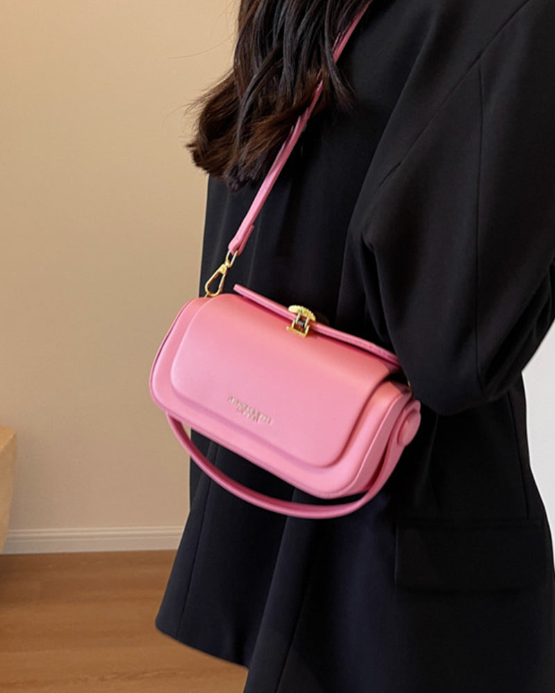 Rounded Box Shoulder Bag-Bags-Yiyae-Yiyae