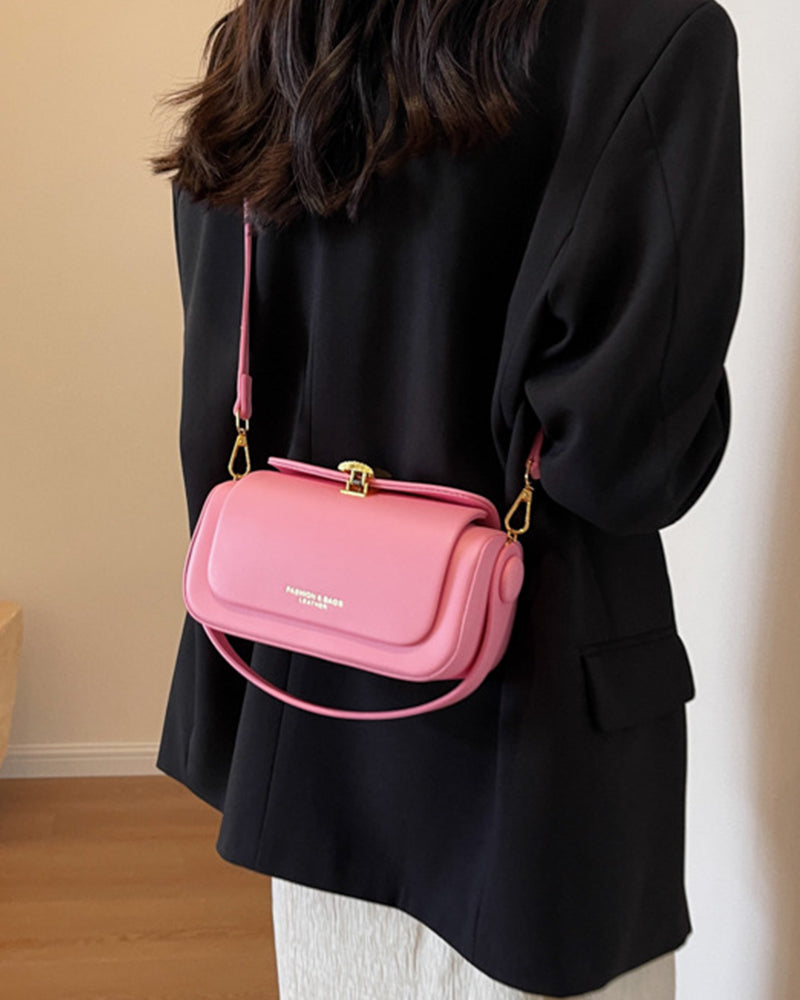 Rounded Box Shoulder Bag-Bags-Yiyae-Yiyae