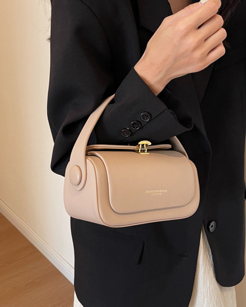 Rounded Box Shoulder Bag-Bags-Yiyae-Yiyae