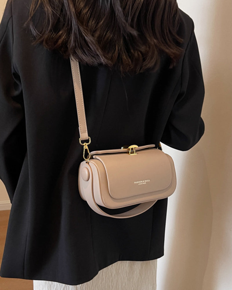 Rounded Box Shoulder Bag-Bags-Yiyae-Yiyae