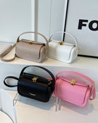 Rounded Box Shoulder Bag-Bags-Yiyae-Yiyae