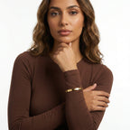 Screw Detail Bangle - Gold - Bracelets - Yiyae - foto 10