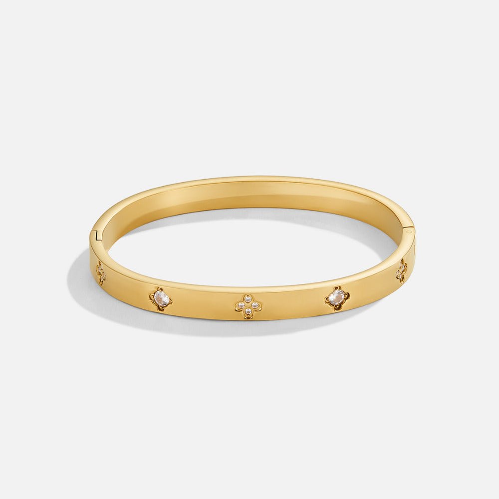 Screw Detail Bangle - Gold - Bracelets - Yiyae - foto 5
