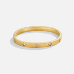 Screw Detail Bangle - Gold - Bracelets - Yiyae - foto 5