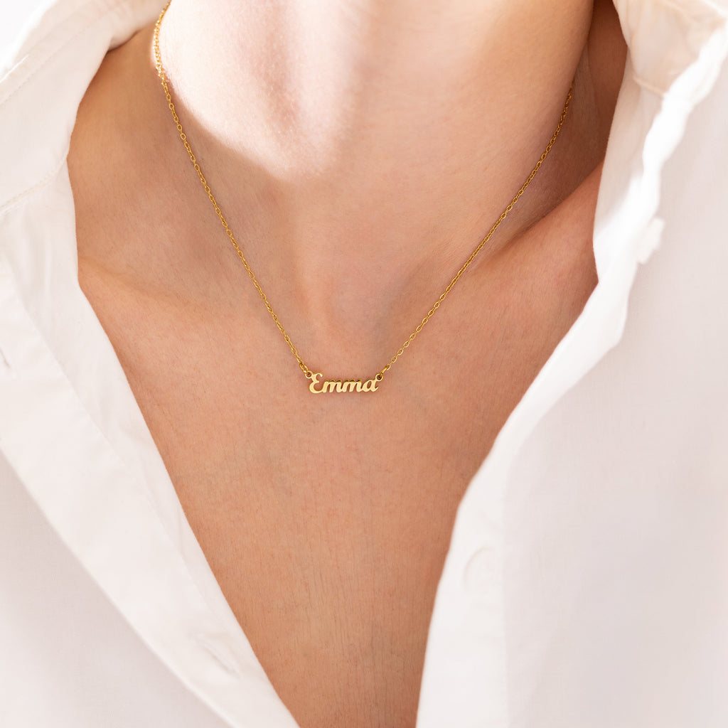 Script Name Necklace-Necklaces-Yiyae-Yiyae