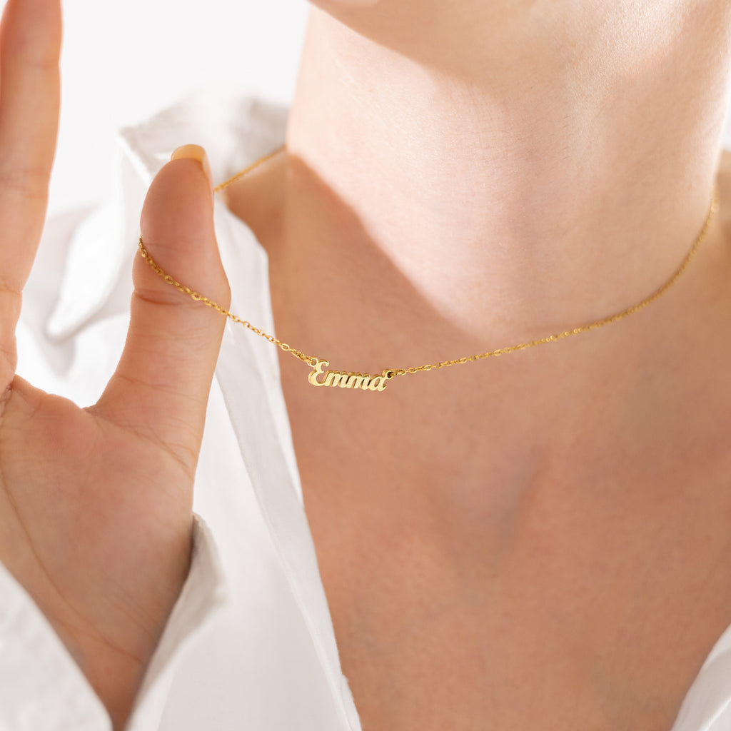 Script Name Necklace-Necklaces-Yiyae-Yiyae