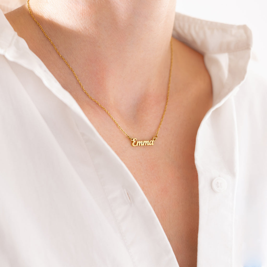 Script Name Necklace-Necklaces-Yiyae-Yiyae