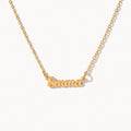 Script Name Necklace-Necklaces-Yiyae-Gold-Yiyae