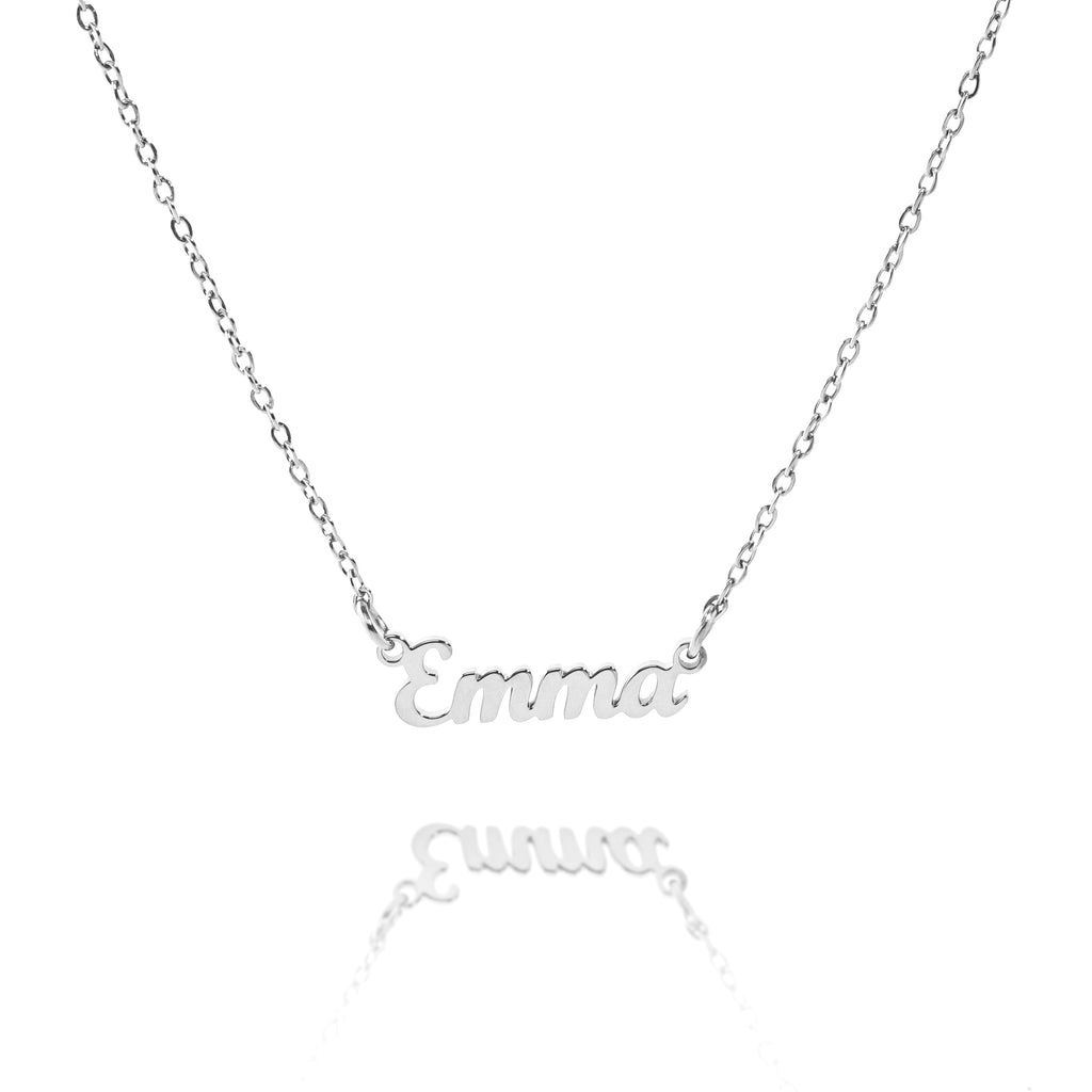 Script Name Necklace-Necklaces-Yiyae-Silver-Yiyae