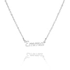 Script Name Necklace-Necklaces-Yiyae-Silver-Yiyae