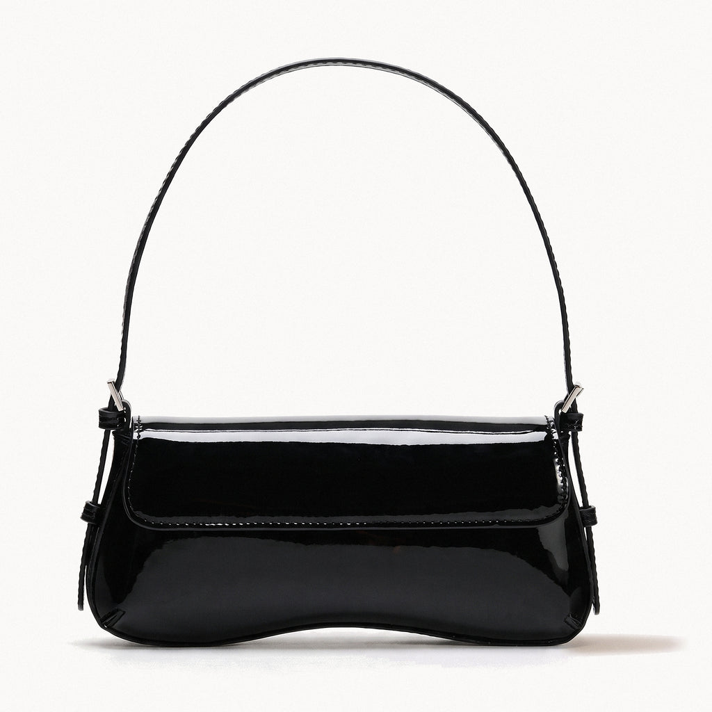 Sculpted Baguette Bag-Bags-Yiyae-Black-Yiyae