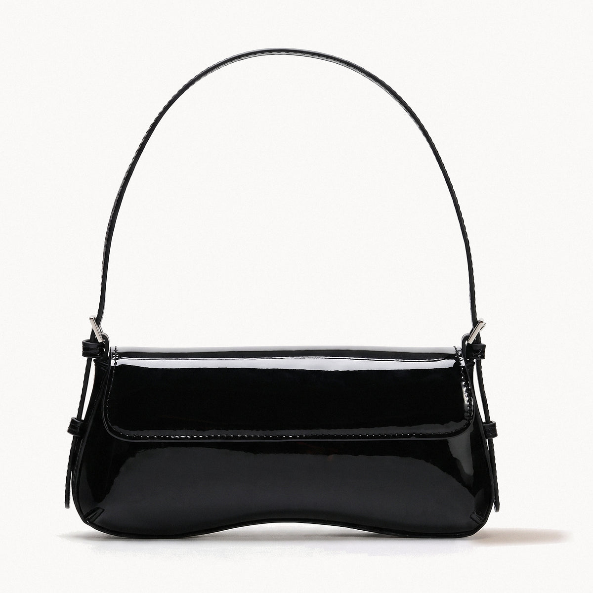 Sculpted Baguette Bag-Bags-Yiyae-Black-Yiyae