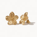 Sculpted Flower Studs-Earrings-Yiyae-Gold-Yiyae